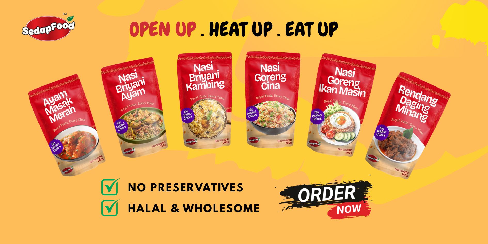 Sedap Food Promotion Banner